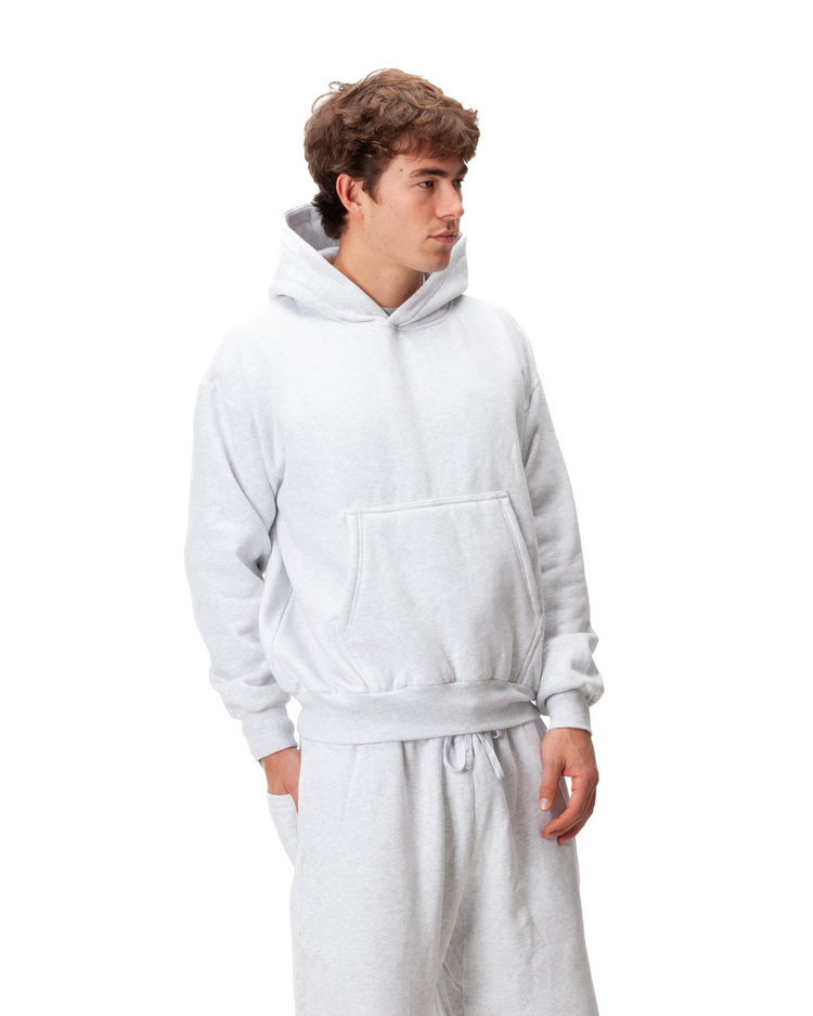 Blank Hoodie Heather White