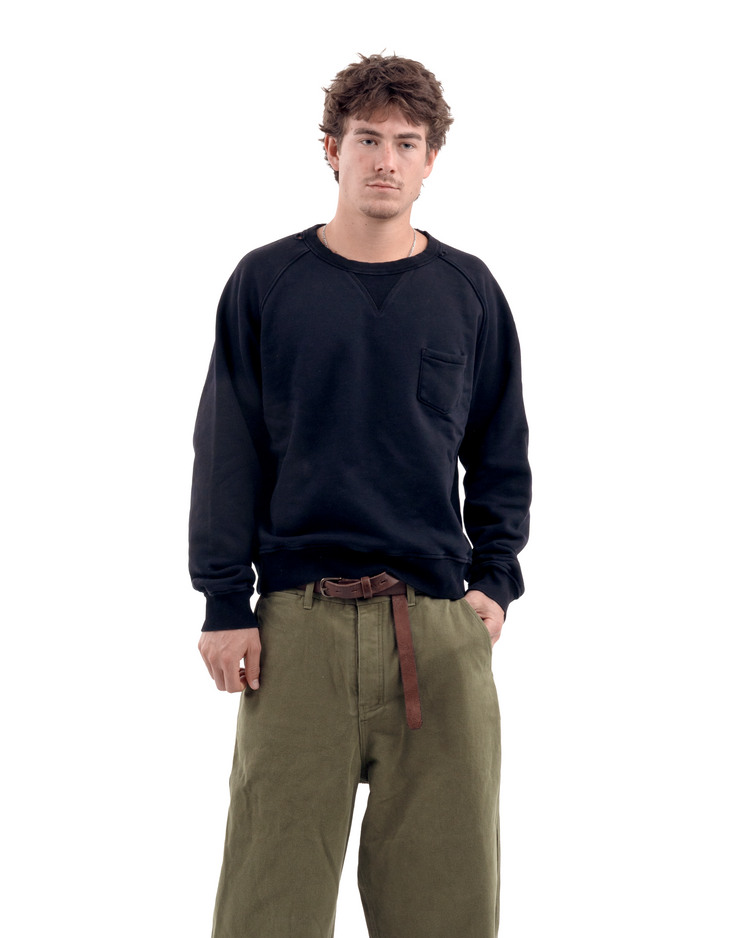 Pocket Crewneck Black