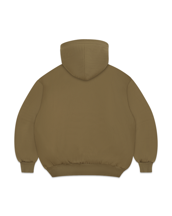 Blank Zip Up Olive - Second Image