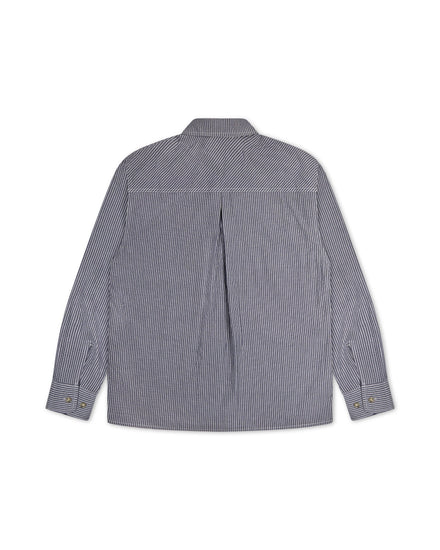 Striped Button Up Blue back