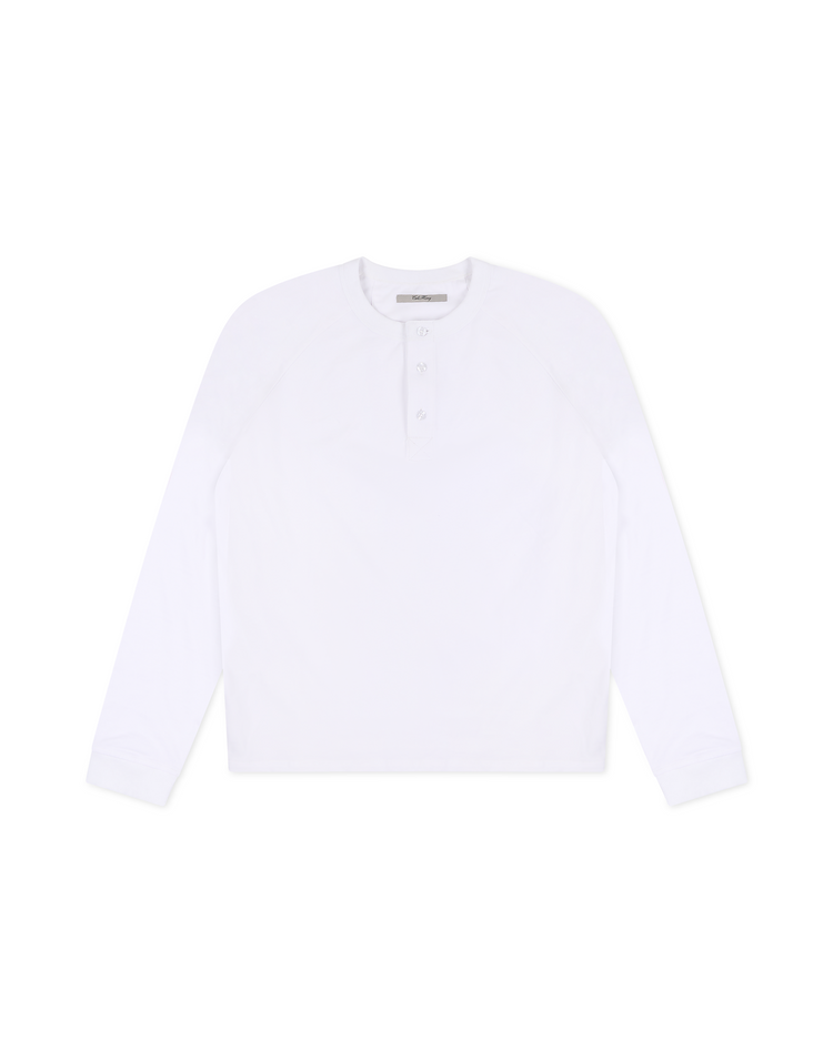 Cole Henley Long Sleeve White