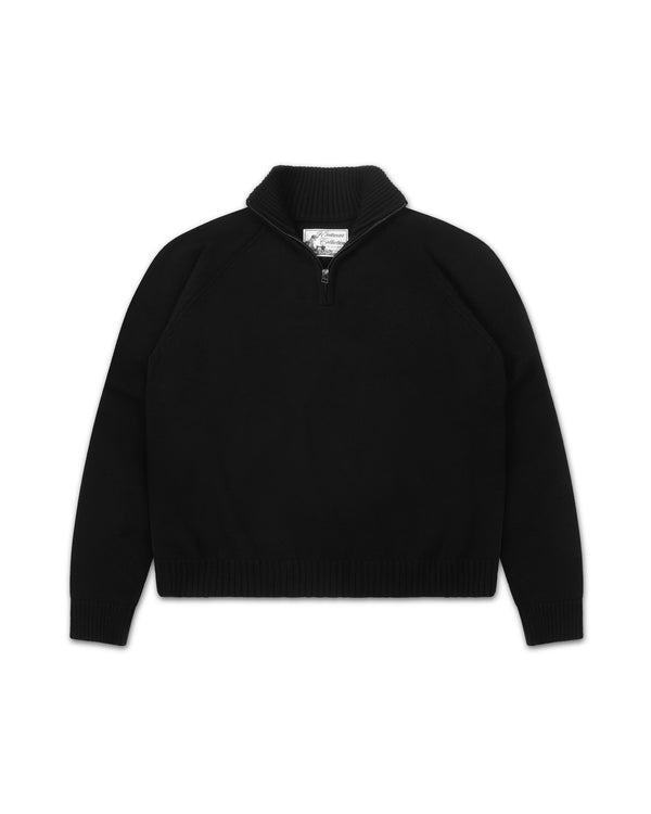 
    Knitted Quarter Zip Black Featured Image
