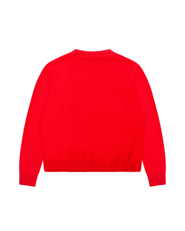 Knitted Sweater Red - Second Image
