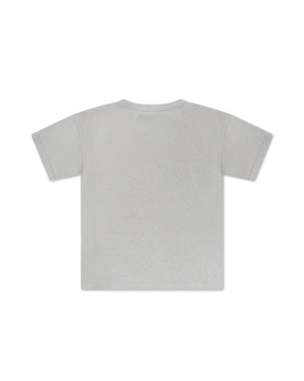 Blank Ribbed Tee Heather Grey - Second Image
