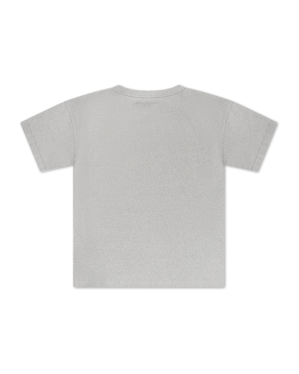 Blank Ribbed Tee Heather Grey - Second Image