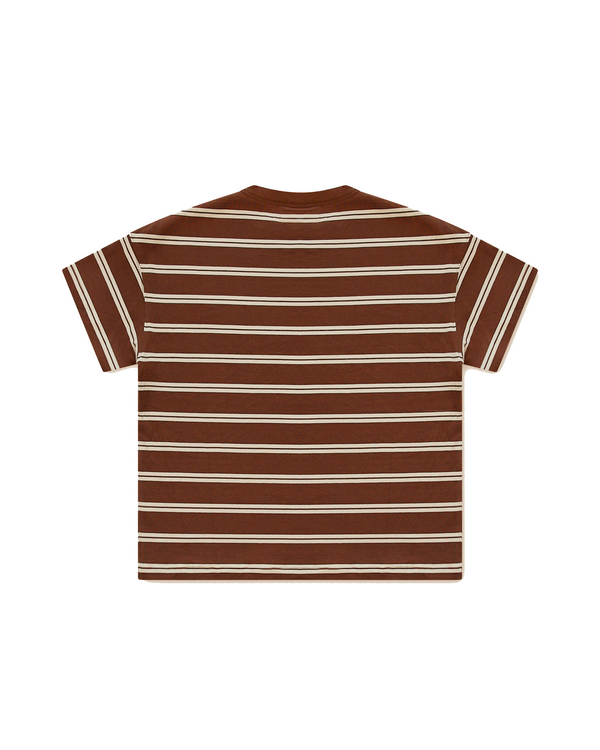 Striped Baby Tee Brown (PRE ORDER) - Second Image
