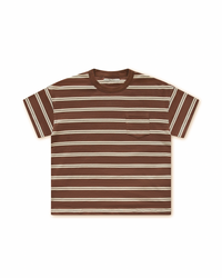 Striped Baby Tee Brown