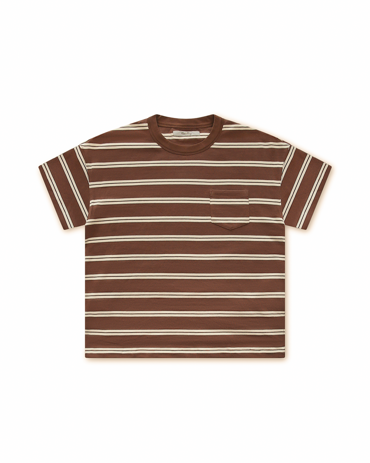 Striped Baby Tee Brown (PRE ORDER)