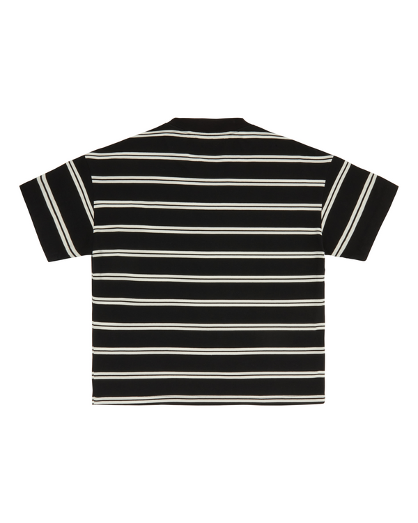 Striped Baby Tee Black - Second Image