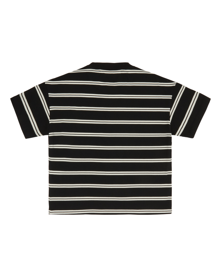 Striped Baby Tee Black