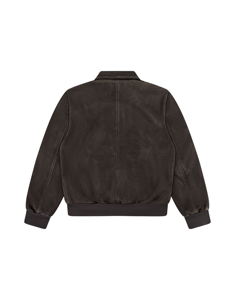 Leather Jacket Coal (Pre Order)