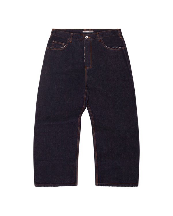 
    Washed Denim Jeans Indigo BAGGY (Pre Order) Featured Image
